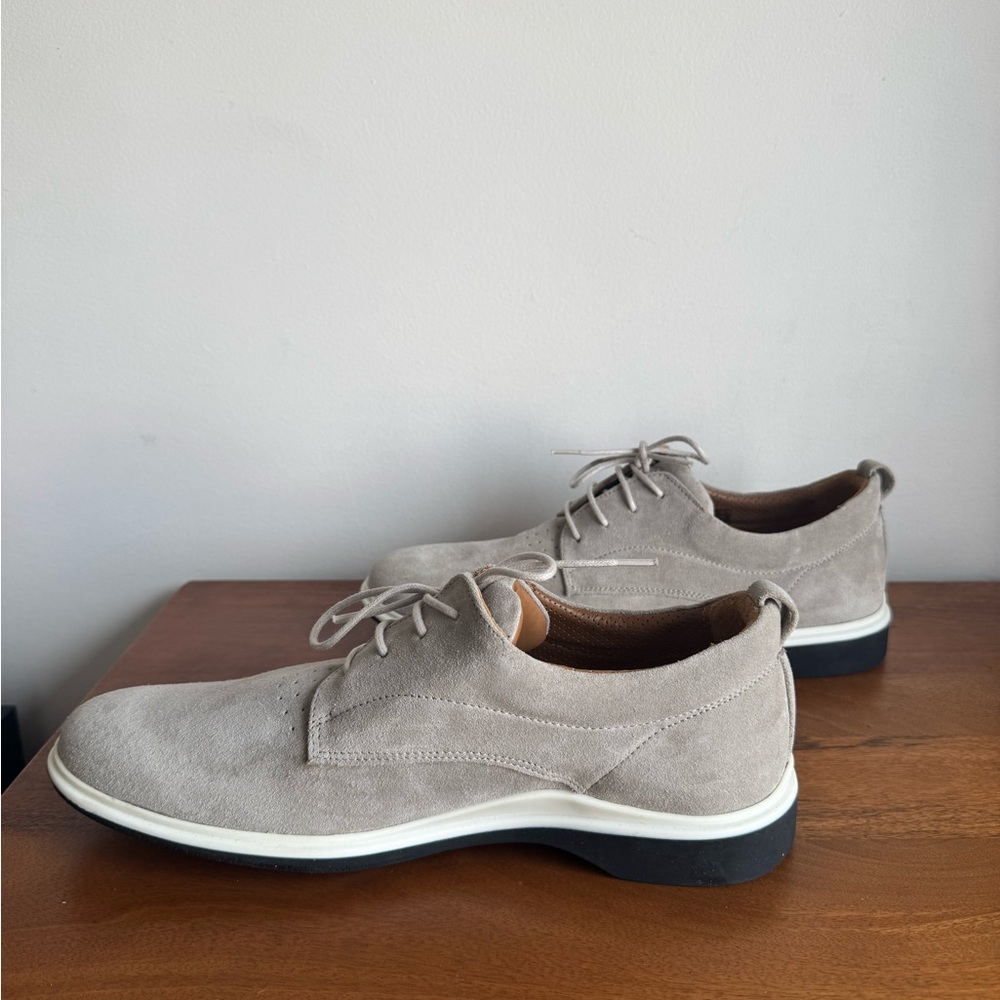 AMBERJACK Oxford Stone Grey Suede Men's Shoe size 10 excellent, like new - Picture 8 of 16